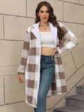 Cozy Plaid Fleece Coat
