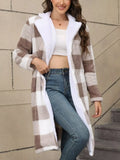 Cozy Plaid Fleece Coat