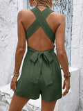 Crisscross Back Sleeveless Romper