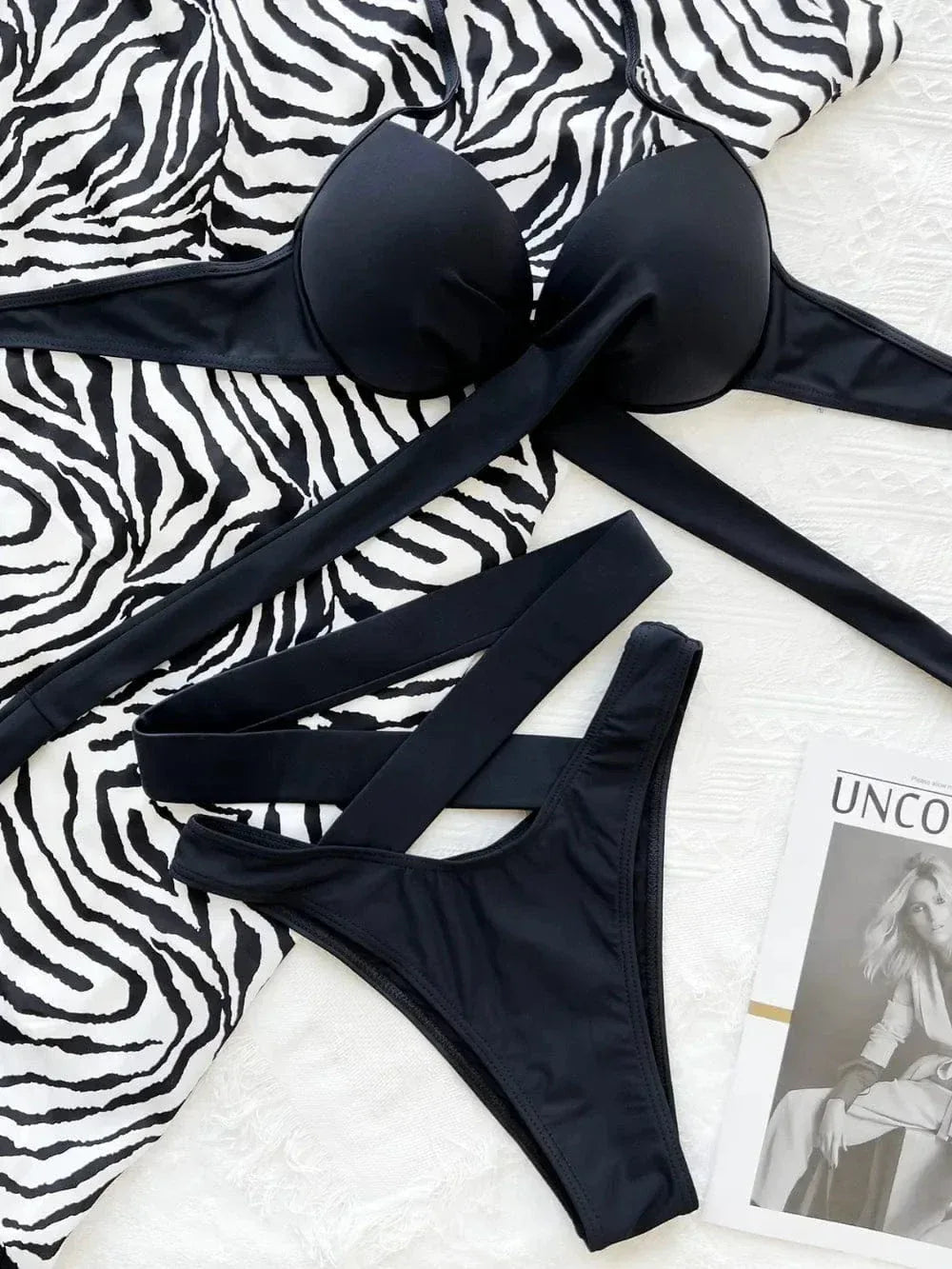 Crisscross Halter Bikini Set