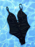 Plunge Crisscross One Piece Swimsuit