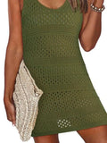 Crochet Knit Cover Up Dress