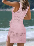 Crochet Knit Cover Up Dress