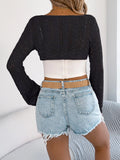 Crochet Knit Open Front Shrug Cover Up