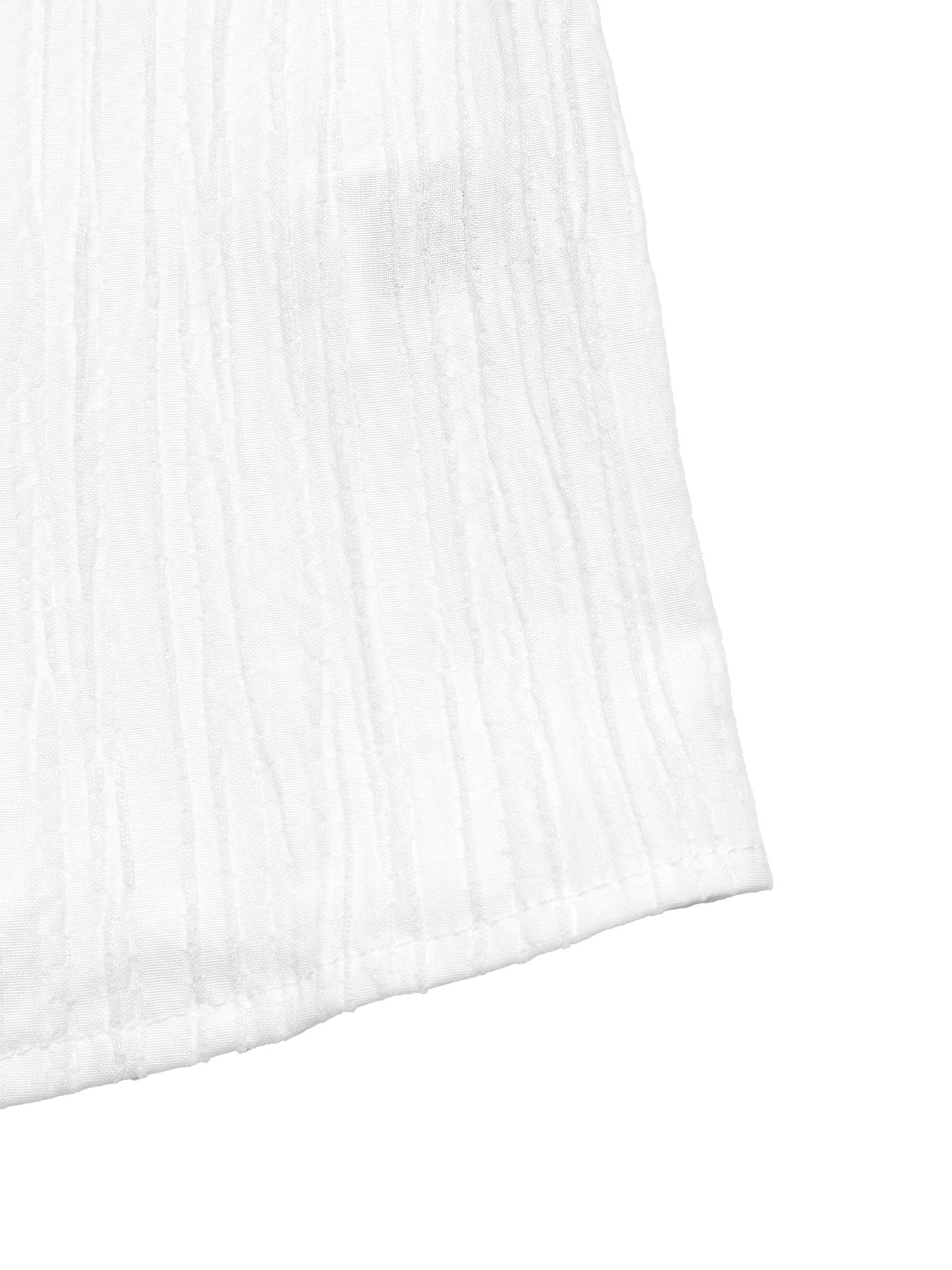 Crochet Trim V-Neck Blouse