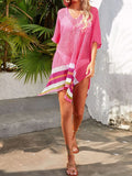 Crochet V-Neck Cover-Up Dress