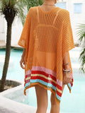 Crochet V-Neck Cover-Up Dress