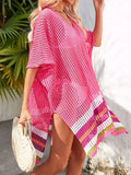 Crochet V-Neck Cover-Up Dress
