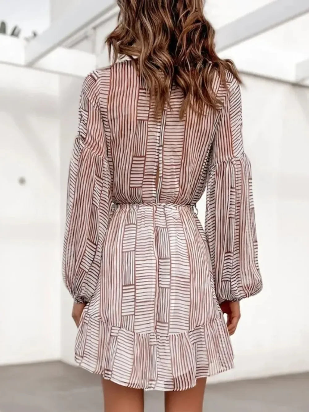 Cutout Back Surplice Dress