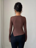 Cutout Long Sleeve Top