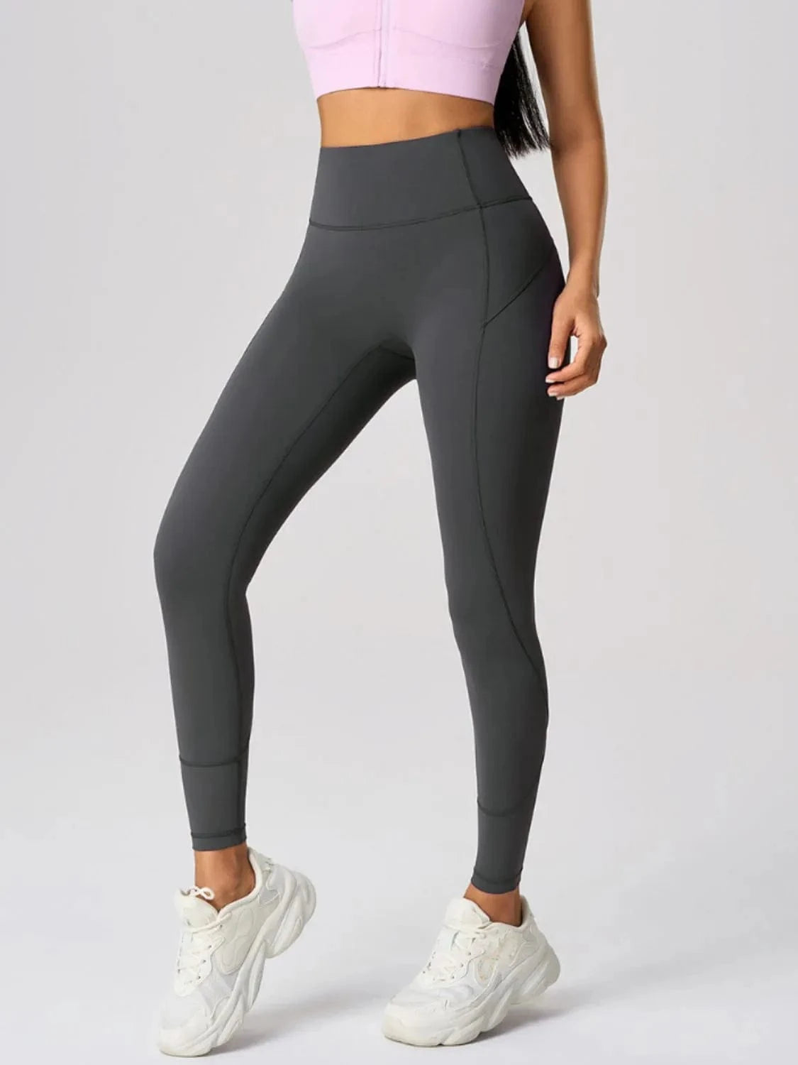 Dark Gray High Waist Active Leggings