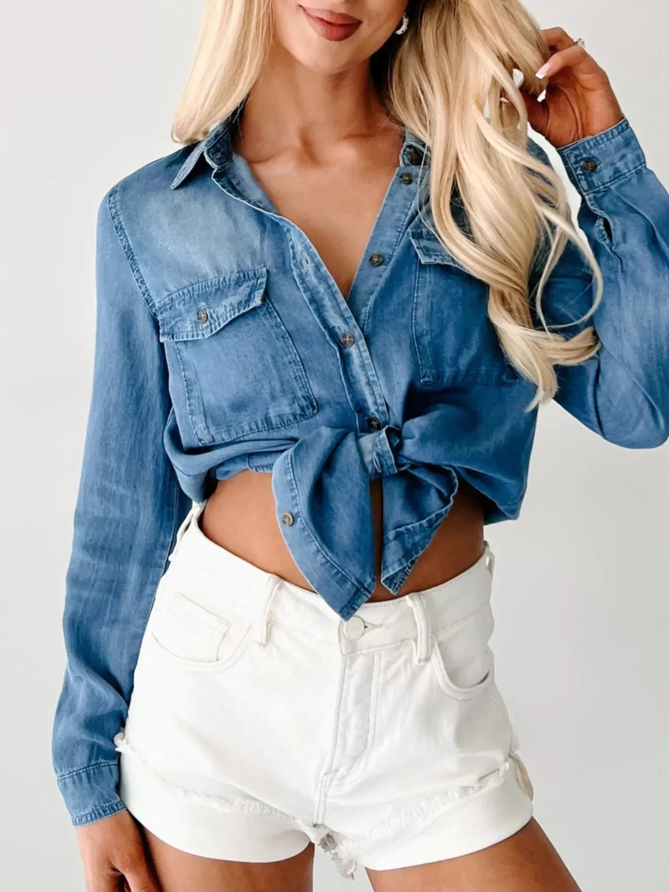 Denim Button Down Shirt