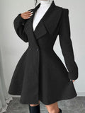 Double-Breasted Long Sleeve Outerwear