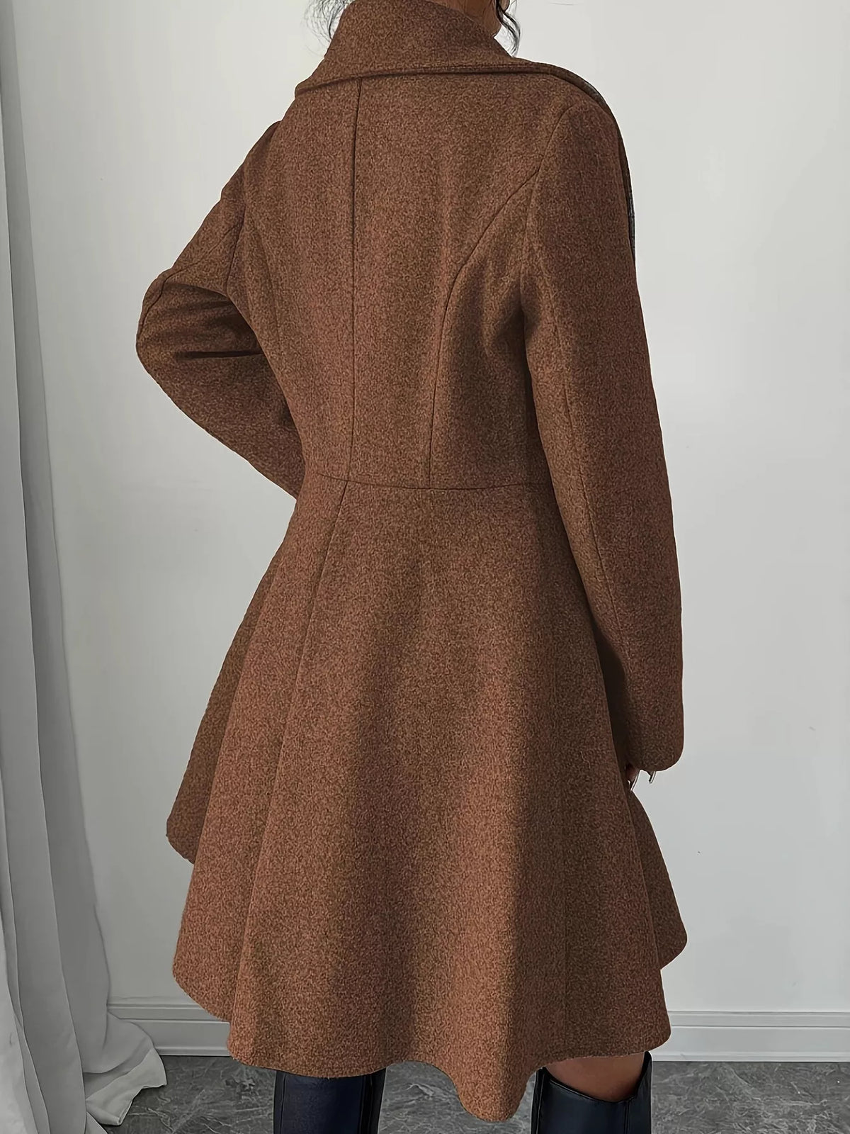 Double-Breasted Long Sleeve Outerwear