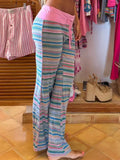 Drawstring Striped Pants