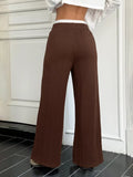 Drawstring Wide Leg Pants