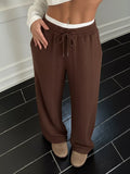Drawstring Wide Leg Pants