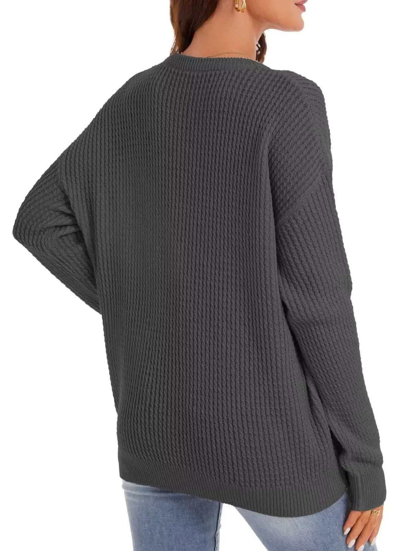 Dropped Shoulder Sweater for Women