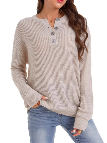 Dropped Shoulder Sweater for Women