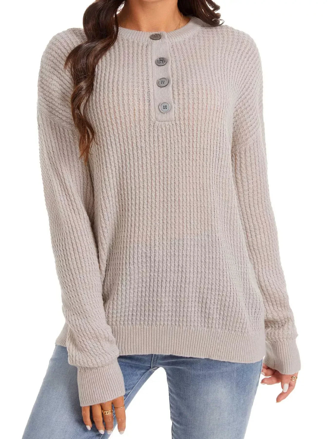 Dropped Shoulder Sweater for Women
