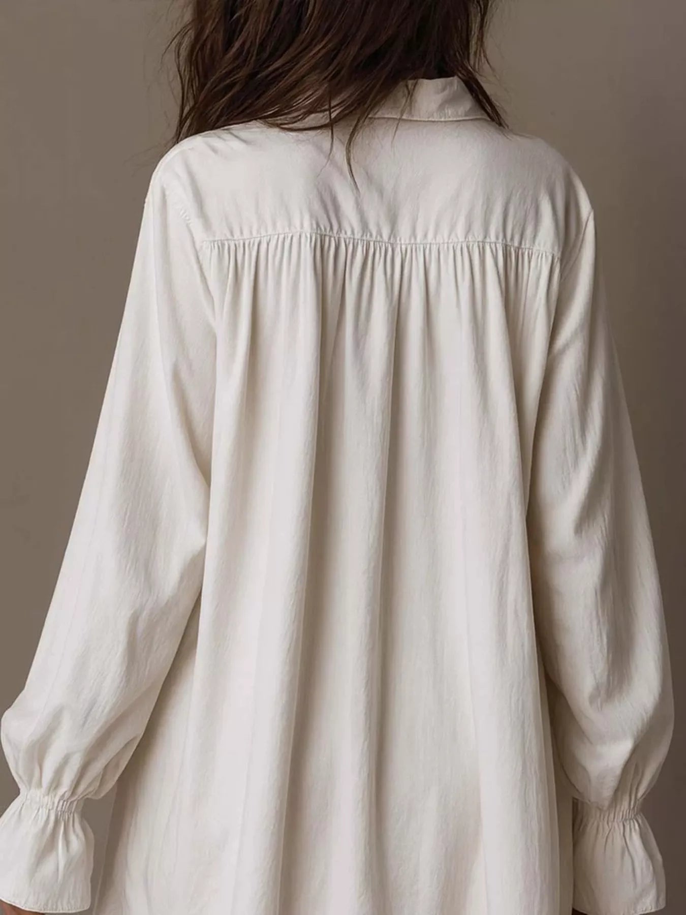 Embroidered High-Low Shirt Dress - product view 2