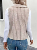 Fleece Open Front Vest