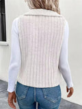 Fleece Open Front Vest