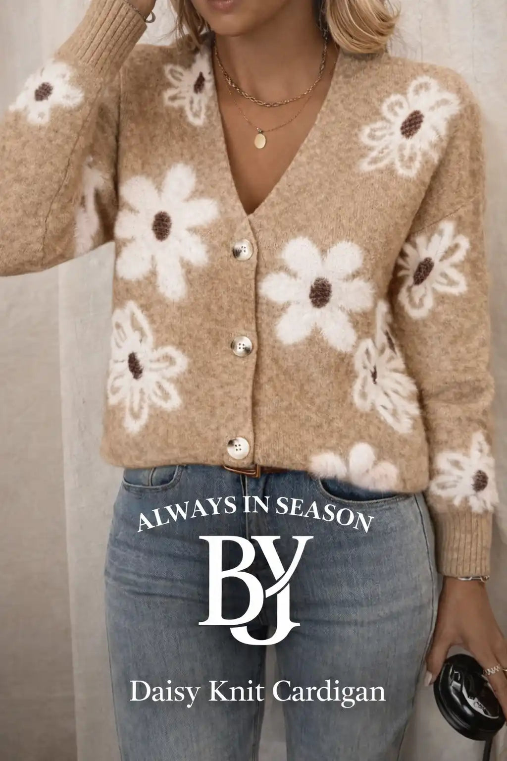 Floral Knit Cardigan