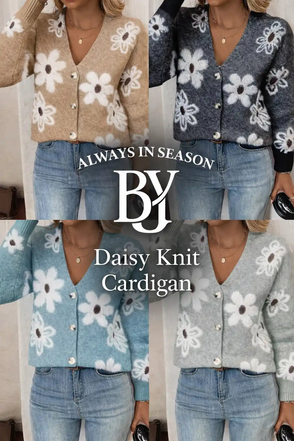 Floral Knit Cardigan