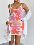 Floral Print Spaghetti Strap Mini Dress