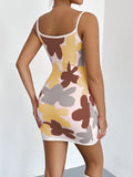 Floral Print Spaghetti Strap Mini Dress