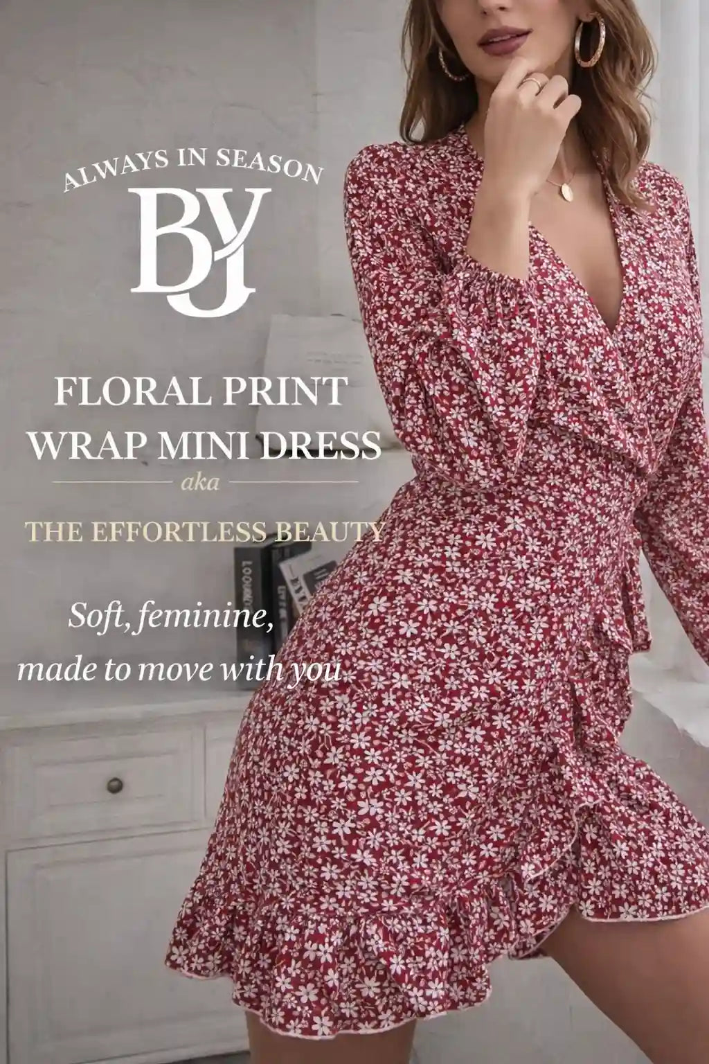 Wrap Mini Dress