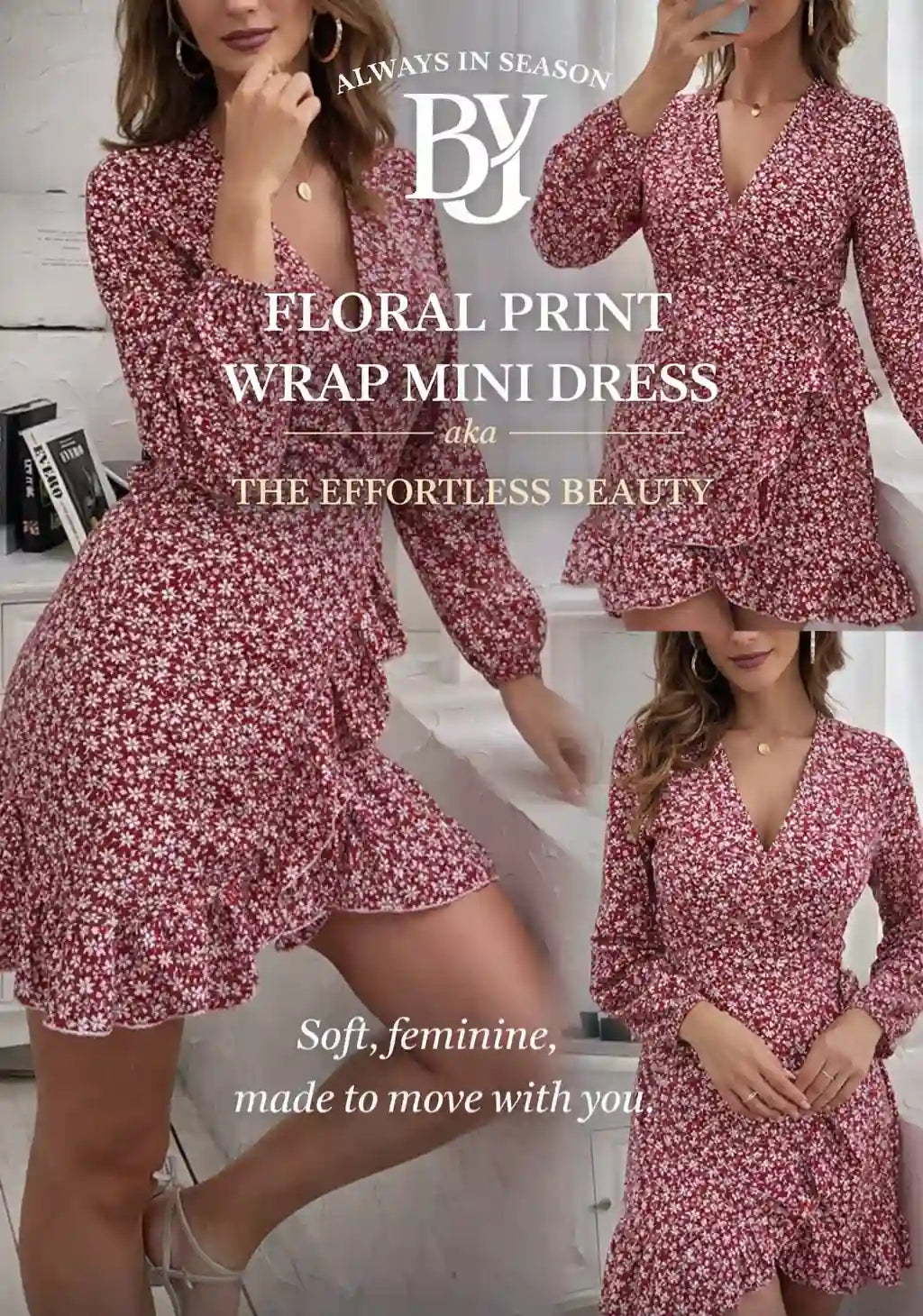 Wrap Mini Dress