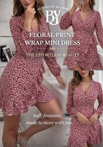 Wrap Mini Dress