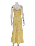 Floral Spaghetti Straps Maxi Dress