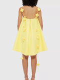 Floral Strap Mini A-Line Dress