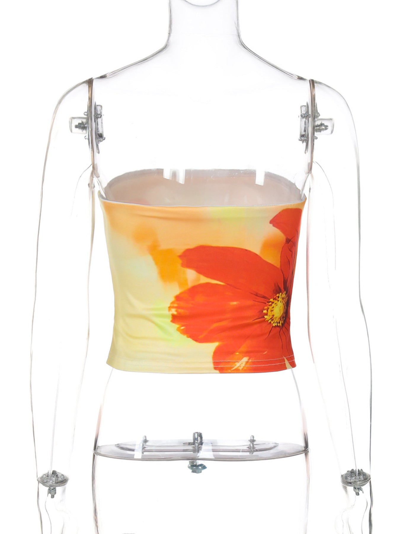 Floral Strapless Tube Top