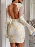 Round Neck Floral Dress