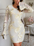 Round Neck Floral Dress
