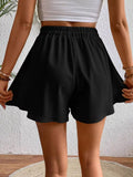 Flowy Drawstring Waist Shorts