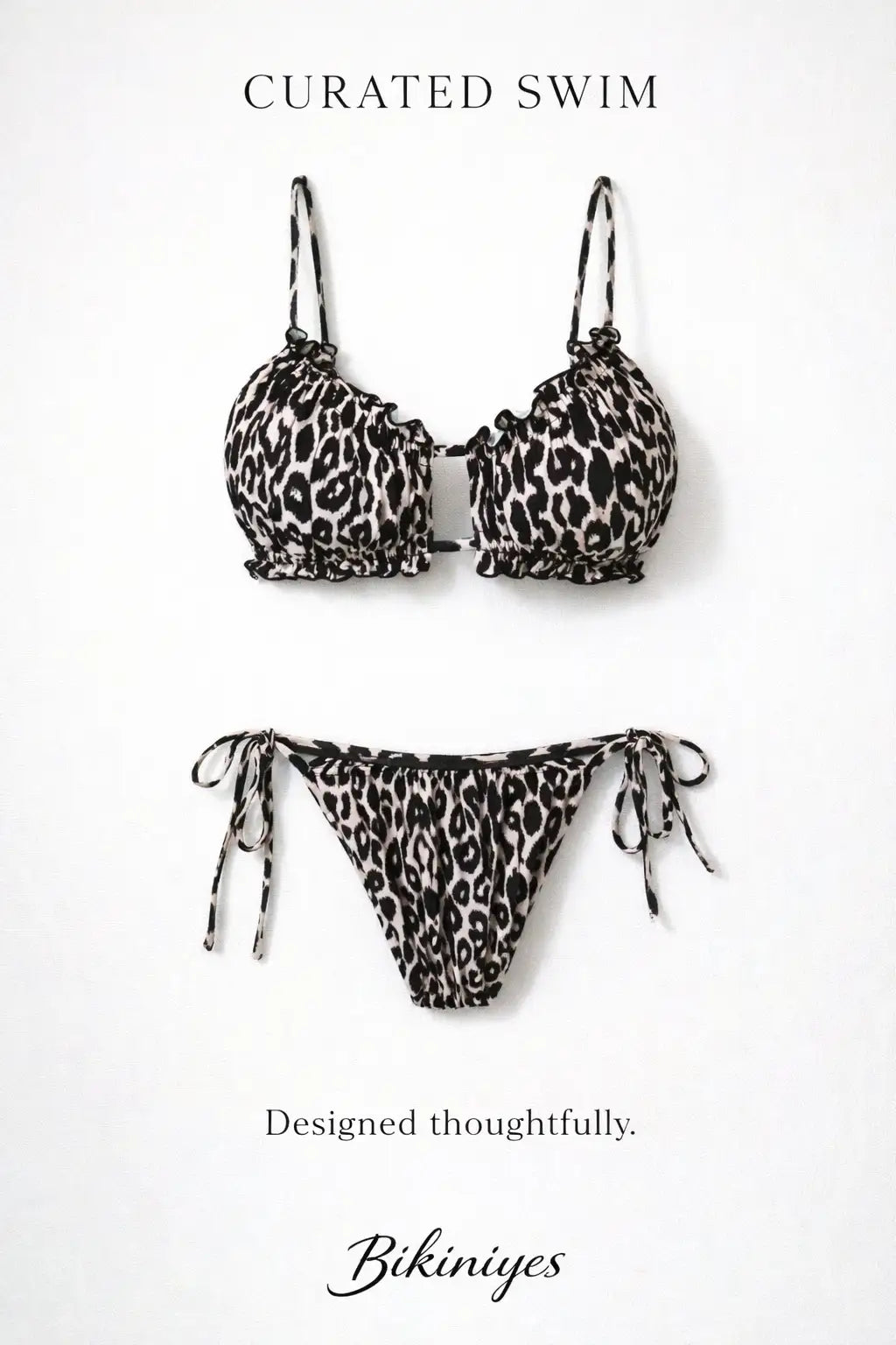 Frill Trill Halter Neck Bikini Set