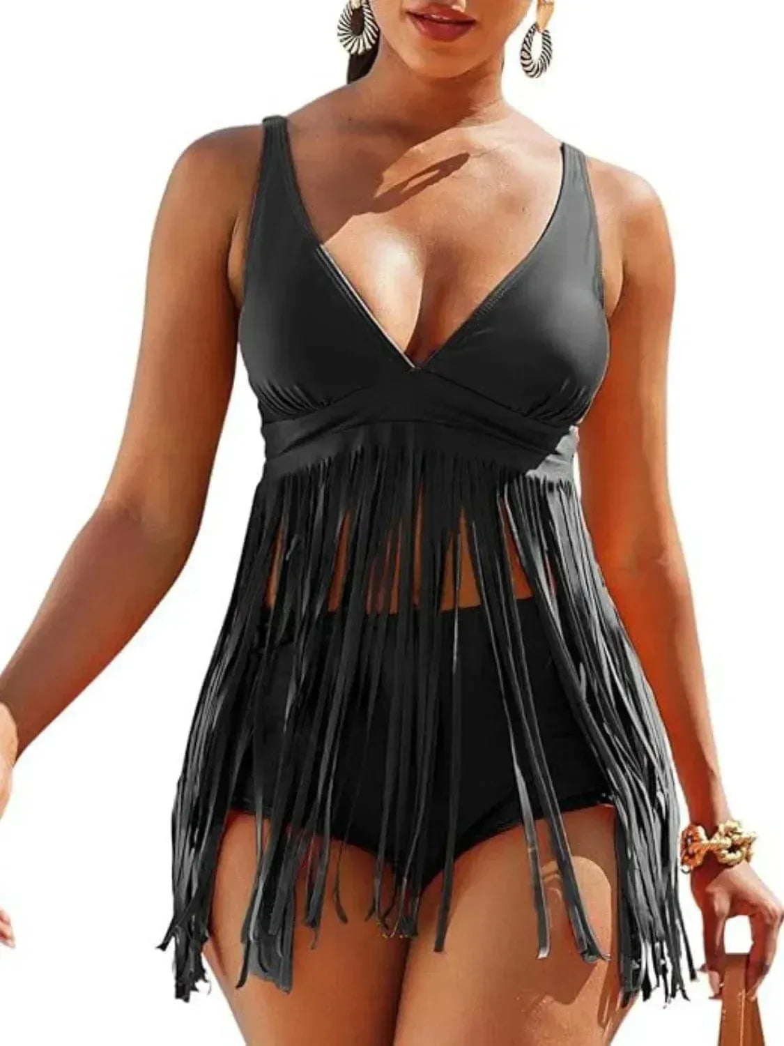 Fringe Plunge Bikini