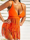 Fringe Tankini Set