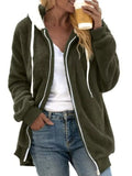 Cozy Fleece Plus Size Zip-Up Jacket