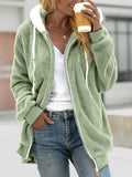Cozy Fleece Plus Size Zip-Up Jacket