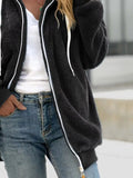 Cozy Fleece Plus Size Zip-Up Jacket