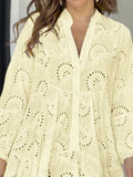Plus Size Eyelet Tiered Dress