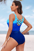 Plus Size Tie Dye Swimsuit