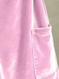 Full Size Velvet Long Sleeve Hoodie with Front Pockets Plus Size