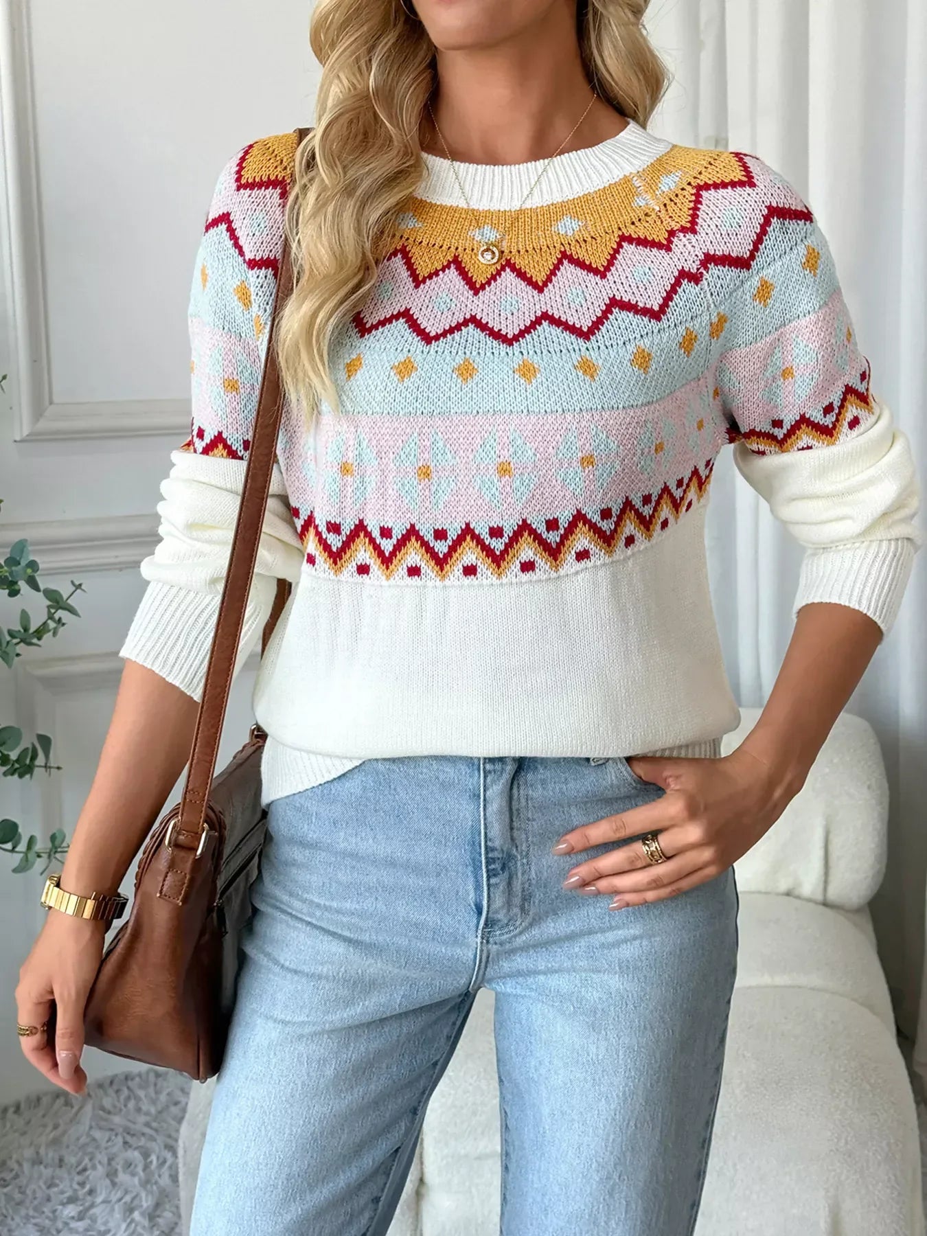 Geometric Pattern Sweater